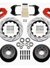 Wilwood Forged Narrow Superlite 6R Big Brake Front Brake Kit, Drilled and Slotted Rotor - Red                                     - 140-9920-DR - Image 3