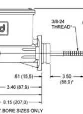 Wilwood Aluminum Tandem Master Cylinder w/ Pushrod                                     - 260-13375-BK - Image 2