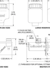 Wilwood Compact Remote Flange Mt Master Cyl-Banjo Outlet                                     - 260-13618 - Image 2