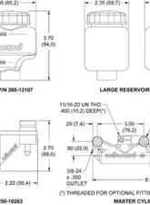 Wilwood Compact Remote Side Mt Master Cyl-Banjo Outlet                                     - 260-13625 - Image 2