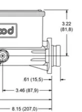 Wilwood Aluminum Tandem Master Cylinder                                     - 260-8555-BK - Image 2