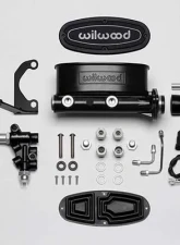 Wilwood Aluminum Tandem M/C Kit with Bracket and Valve                                     - 261-13269-BK - Image 2