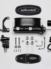 Wilwood Aluminum Tandem M/C Kit with Bracket and Valve                                     - 261-13271-BK - Image 2