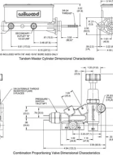 Wilwood Aluminum Tandem M/C Kit with Bracket and Valve                                     - 261-13271 - Image 2