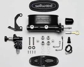 Wilwood Aluminum Tandem M/C w/Bracket and Valve (Mustang)