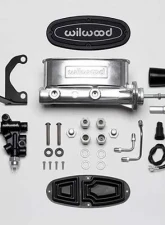 Wilwood Aluminum Tandem M/C w/Bracket and Valve (Mustang)                                     - 261-13272-P - Image 2