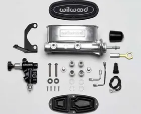 Wilwood Aluminum Tandem M/C w/Bracket and Valve (Mustang)