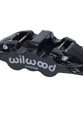 Wilwood Forged Narrow Superlite 4 Dust Seal Radial Mount - Black                                     - 120-14441-BK - Image 2