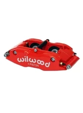 Wilwood Billet Narrow Superlite 4 Radial Front Mount Brake Caliper R/H Red                                     - 120-8070-RRD - Image 2