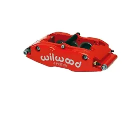 Wilwood Billet Narrow Superlite 6 Radial Mount Front Brake Caliper R/H - Red