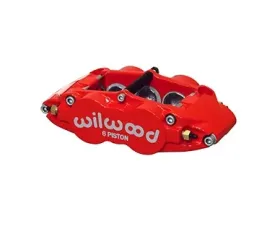 Wilwood Forged Narrow Superlite 6 Radial Mount Front Brake Caliper R/H - Red