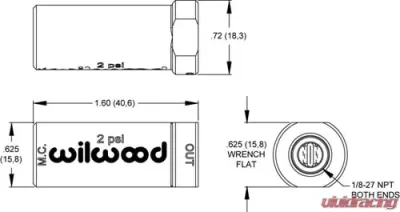 Wilwood Residual Pressure Valve 2LB - 260-13706
