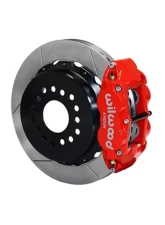 Wilwood Forged Narrow Superlite 4R Big Brake Rear Parking Brake Kit, Slotted Rotor - Red - Chevy C-10                                     - 140-10093-R - Image 2