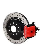 Wilwood Combination Parking Brake Caliper Rear Brake Kit, Drilled and Slotted Rotor - Red - Ford Mustang 1994-2004                                     - 140-10158-DR - Image 2