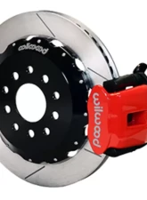 Wilwood Combination Parking Brake Caliper Rear Brake Kit, Slotted Rotor - Red - Ford Mustang 2005-2010                                     - 140-10159-R - Image 2