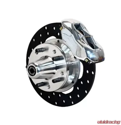 Willwood Dynapro Front Drag Brake Kit, Polished, Drilled Rotor - 140-1501-DP