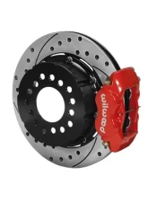 Willwood Forged Dynalite Pro Series Rear Brake Kit - Red Caliper - SRP Drilled & Slotted Rotor                                     - 140-2117-DR - Image 2