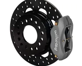 Willwood Dynalite Rear Drag Brake Kit, Drilled Rotor - Type III Ano Caliper