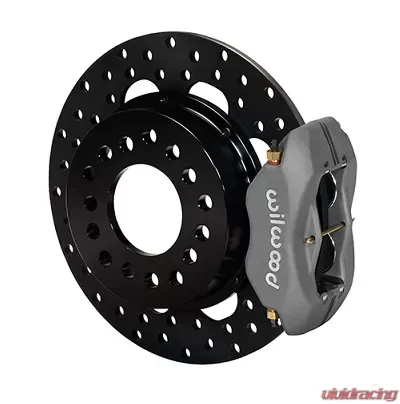 Willwood Dynalite Rear Drag Brake Kit, Drilled Rotor - Type III Ano Caliper - 140-3623-BD