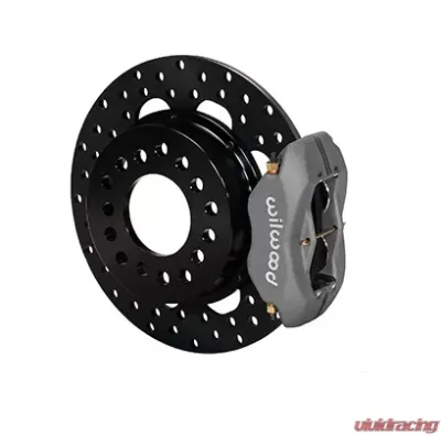 Willwood Dynalite Rear Drag Brake Kit, Drilled Rotor - Type III Ano Caliper - 140-4545-BD