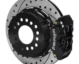 Willwood Dynalite Pro Series Rear Brake Kit, Drilled and Slotted Rotor - Black