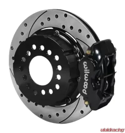 Willwood Dynalite Pro Series Rear Brake Kit, Drilled and Slotted Rotor - Black - 140-5236-BD