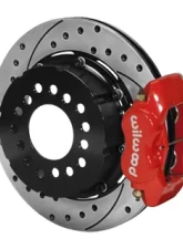 Willwood Dynalite Pro Series Rear Brake Kit, Drilled and Slotted Rotor - Red                                     - 140-5236-DR - Image 2