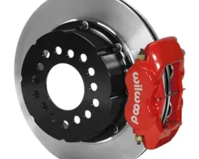 Willwood Dynalite Pro Series Rear Brake Kit, Plain Face Rotor - Red