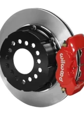 Willwood Dynalite Pro Series Rear Brake Kit, Plain Face Rotor - Red                                     - 140-5236-R - Image 2