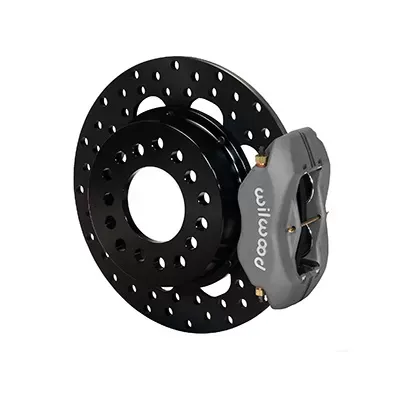 Willwood Forged Dynalite Rear Drag Brake Kit, Drilled Rotor - Ano - 140-5255-BD