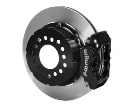 Willwood Dynalite Pro Series Rear Brake Kit, Plain Face Rotor - Black