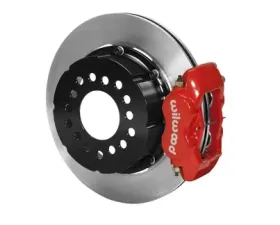Willwood Dynalite Pro Series Rear Brake Kit, Plain Face Rotor - Red