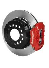 Willwood Dynalite Pro Series Rear Brake Kit, Plain Face Rotor - Red                                     - 140-5591-R - Image 2