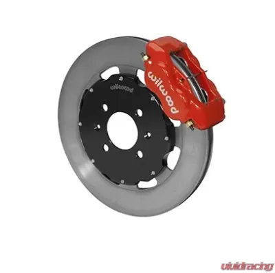 Willwood Forged Dynalite Big Brake Front Brake Kit, Plain Face Rotor -Red- Honda Civic 1990-2000 - 140-6310-R