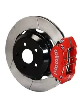 Willwood Dynapro Rear Brake Kit for OE Parking Brake, Drilled and Slotted Rotor - Red Caliper - Subaru Impreza WRX 1999-2010                                     - 140-7006-R - Image 2