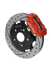 Willwood Forged Dynalite Big Brake Front Brake Kit, Drilled and Slotted Rotor - Red Caliper - Acura RSX 2002-2006                                     - 140-7014-DR - Image 2