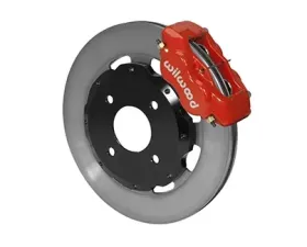 Willwood Forged Dynalite Big Brake Front Brake Kit, Plain Face Rotor - Black Caliper - Mitsubishi Lancer 2002