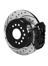 Willwood Forged Dynalite Rear Parking Brake Kit, Drilled and Slotted Rotor - Black Caliper                                     - 140-7139-D - Image 2