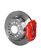 Wilwood Forged Dynalite Rear Parking Brake Kit, Plain Face Rotor - Red                                     - 140-7141-R - Image 2
