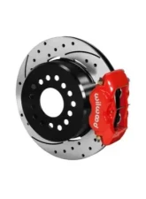 Wilwood Forged Dynalite Rear Parking Brake Kit, Drilled and Slotted Face Rotor - Red - Chevrolet Camaro | Pontiac Firebird 1993-1997                                     - 140-7148-DR - Image 2