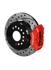 Wilwood Forged Dynalite Rear Parking Brake Kit, Drilled and Slotted Face Rotor - Red                                     - 140-7578-DR - Image 2