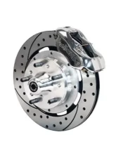 Wilwood Forged Dynalite Big Brake Front Brake Kit, Drilled and Slotted Rotor - Polished - Ford Psgr 1937-1948                                     - 140-8583-DP - Image 2
