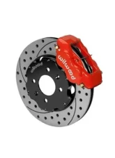 Wilwood Forged Dynalite Big Brake Front Brake Kit, Drilled and Slotted Rotor - Red - Honda Civic/Integra w/240mm Rotor                                     - 140-8695-DR - Image 2