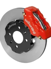 Wilwood Forged Dynalite Big Brake Front Brake Kit, Plain Face Rotor - Red - Honda Civic/Integra w/240mm Rotor                                     - 140-8695-R - Image 2