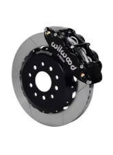 Wilwood Forged Narrow Superlite 6R Big Brake Front Brake Kit, Drilled and Slotted Rotor - Black - Ford Mustang 2005-2014                                     - 140-9109-D - Image 2