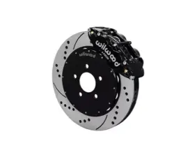 Wilwood Forged Narrow Superlite 6R Big Brake Front Brake Kit, Slotted Rotor - Black - Ford Mustang 1994-2004