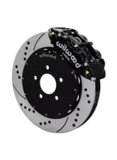 Wilwood Forged Narrow Superlite 6R Big Brake Front Brake Kit, Slotted Rotor - Black - Ford Mustang 1994-2004                                     - 140-9117-D - Image 2