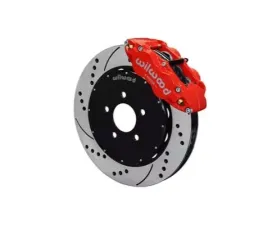 Wilwood Forged Narrow Superlite 6R Big Brake Front Brake Kit, Slotted Rotor - Black - Ford Mustang 1994-2004