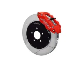 Wilwood Forged Narrow Superlite 6R Big Brake Front Brake Kit, Slotted Rotor - Black - Ford Mustang 1994-2004