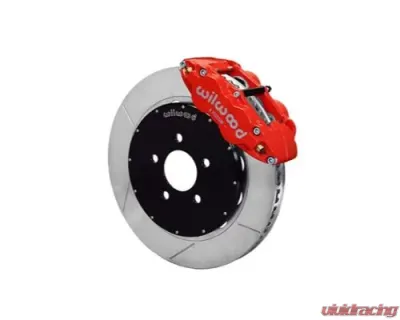 Wilwood Forged Narrow Superlite 6R Big Brake Front Brake Kit, Slotted Rotor - Black - Ford Mustang 1994-2004 - 140-9117-R